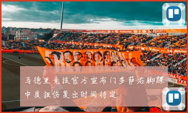 马德里竞技官方宣布门多萨右脚踝中度扭伤复出时间待定