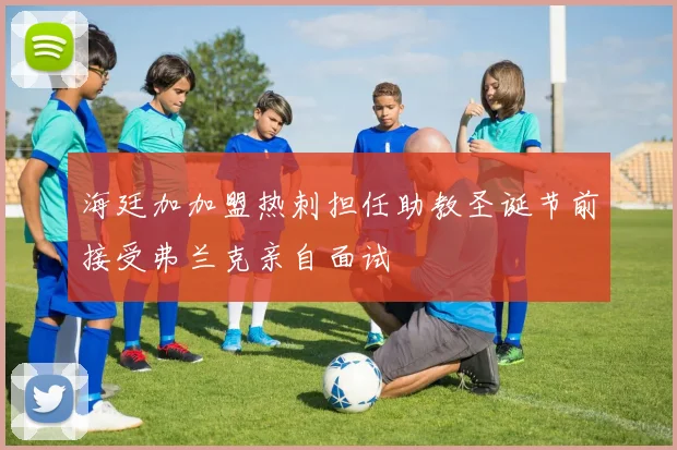 海廷加加盟热刺担任助教圣诞节前接受弗兰克亲自面试